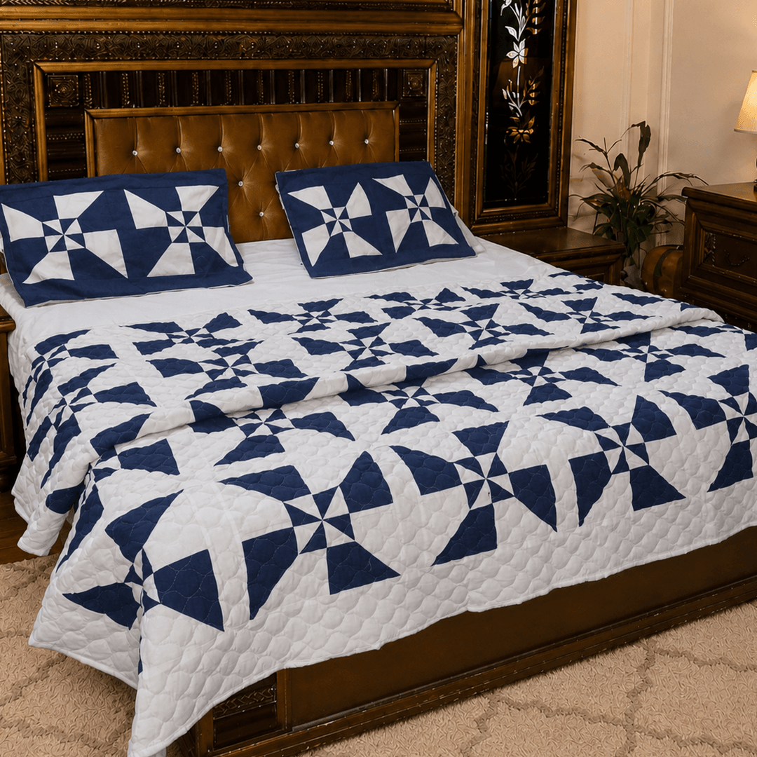 Handmade cotton patchwork comforter PC-007